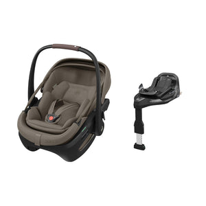 Maxi-Cosi Coral Slide Pro - Oak Truffle-Car Seats-Oak Truffle-With FamilyFix Slide Pro | Natural Baby Shower