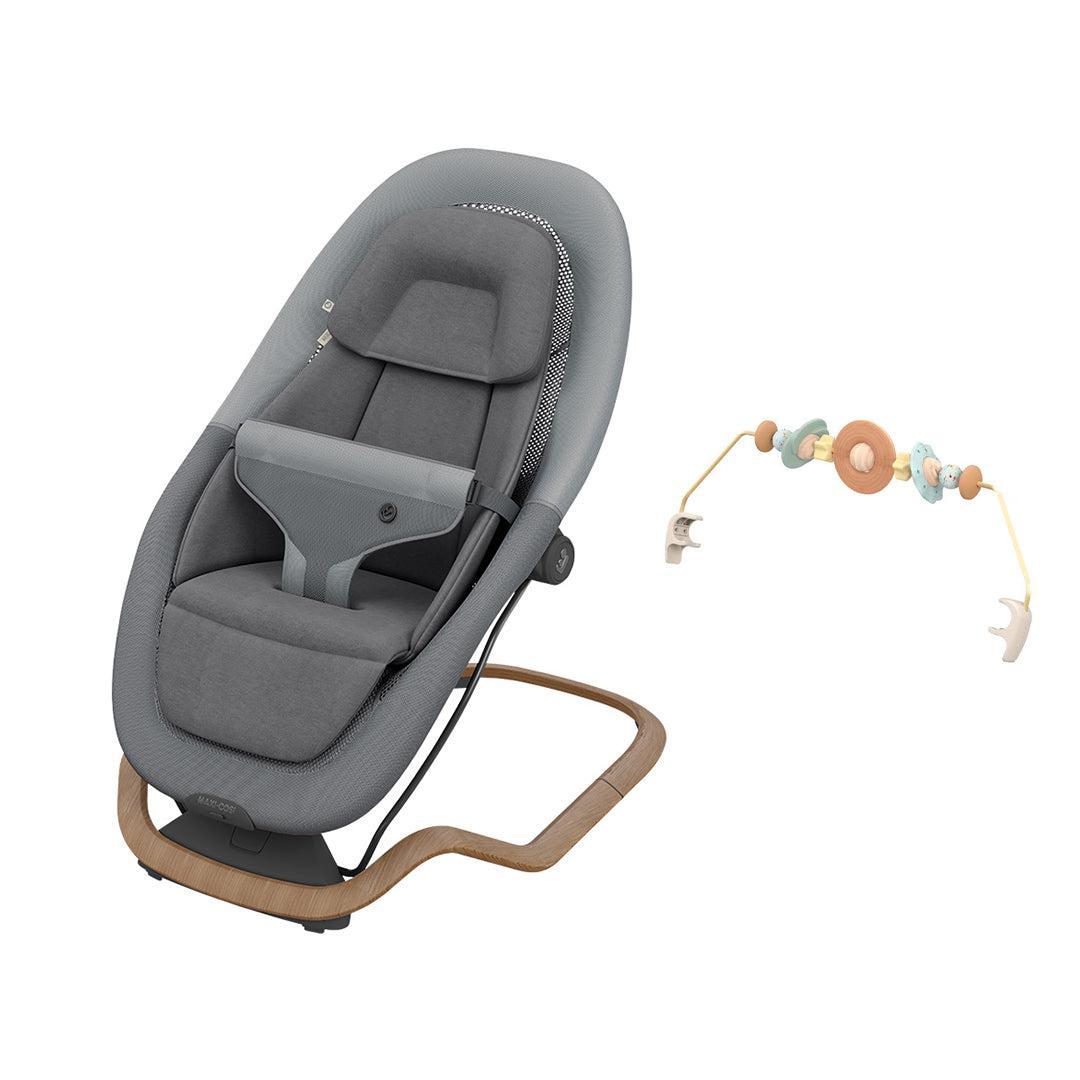 Maxi-Cosi Dove Pro Baby Bouncer - Elegance Graphite-Baby Bouncers-Elegance Graphite-With Toy Bar | Natural Baby Shower