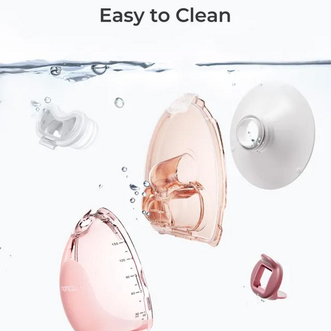 Momcozy Air 1 Ultra-slim Double Breast Pump - Pink / White-Breast Pumps-Pink / White- | Natural Baby Shower