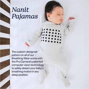 Nanit Breathing Wear Pyjamas - Grey-Pyjamas-Grey-Newborn | Natural Baby Shower
