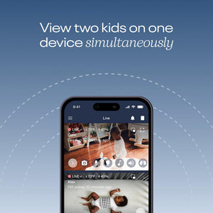 Nanit Pro Camera + Flex Stand Duo - White-Baby Monitors-White- | Natural Baby Shower