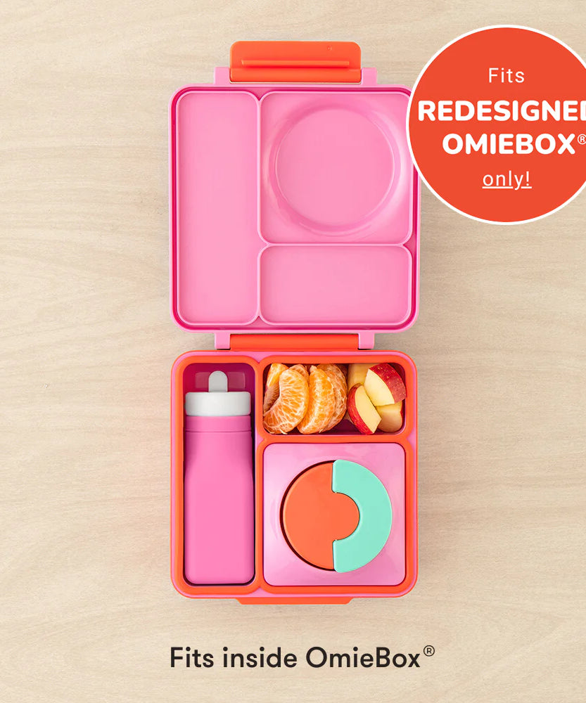 Omiebox - زجاجة OmieBottle خالية من BPA من السيليكون وردي