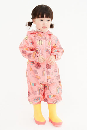 Next - Mercan Pembesi Karakter Baskılı Çocuk Yağmurluğu - 6-9 Aylık