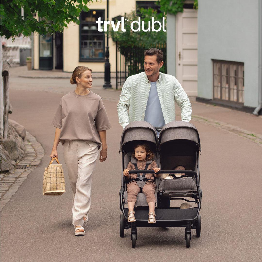 Nuna TRVL DUBL Pushchair - Caviar-Strollers-Caviar- | Natural Baby Shower