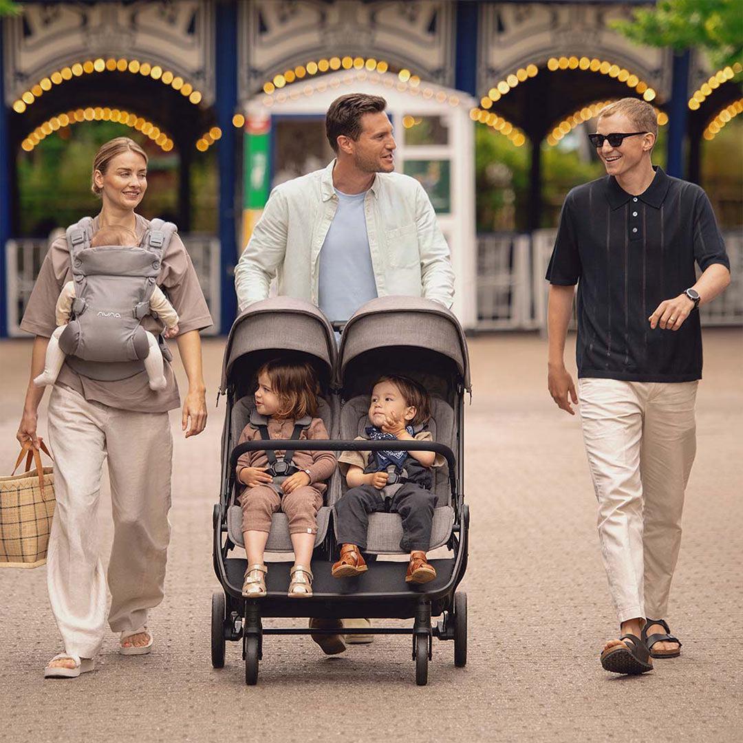 Nuna TRVL DUBL Pushchair - Caviar-Strollers-Caviar- | Natural Baby Shower