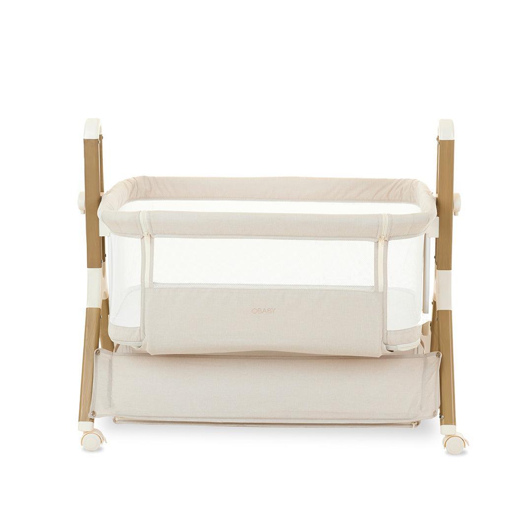 Obaby Cloud Bedside Crib - Oatmeal-Bedside Cribs-Oatmeal-Crib | Natural Baby Shower