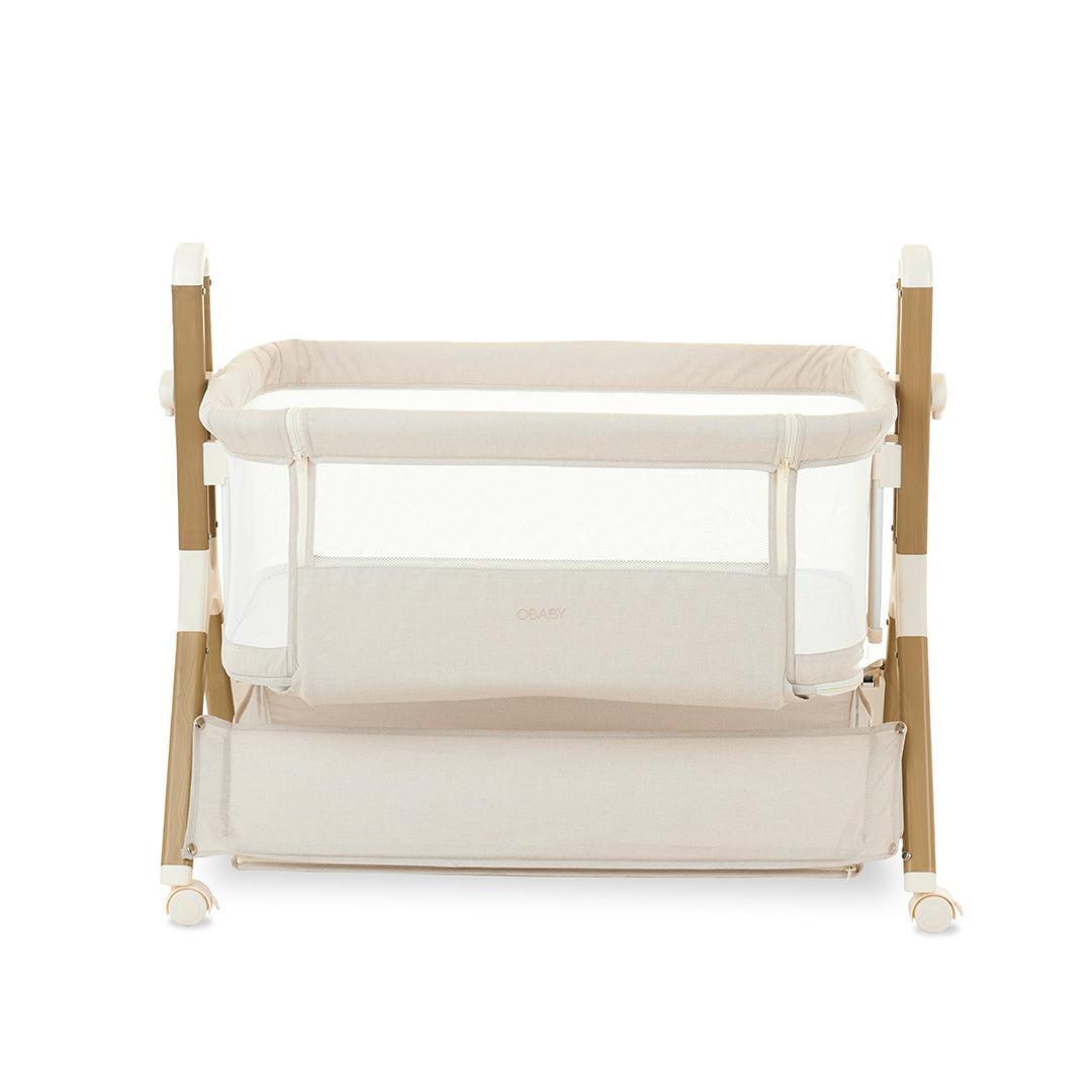 Obaby Cloud Bedside Crib - Oatmeal-Bedside Cribs-Oatmeal-Crib | Natural Baby Shower