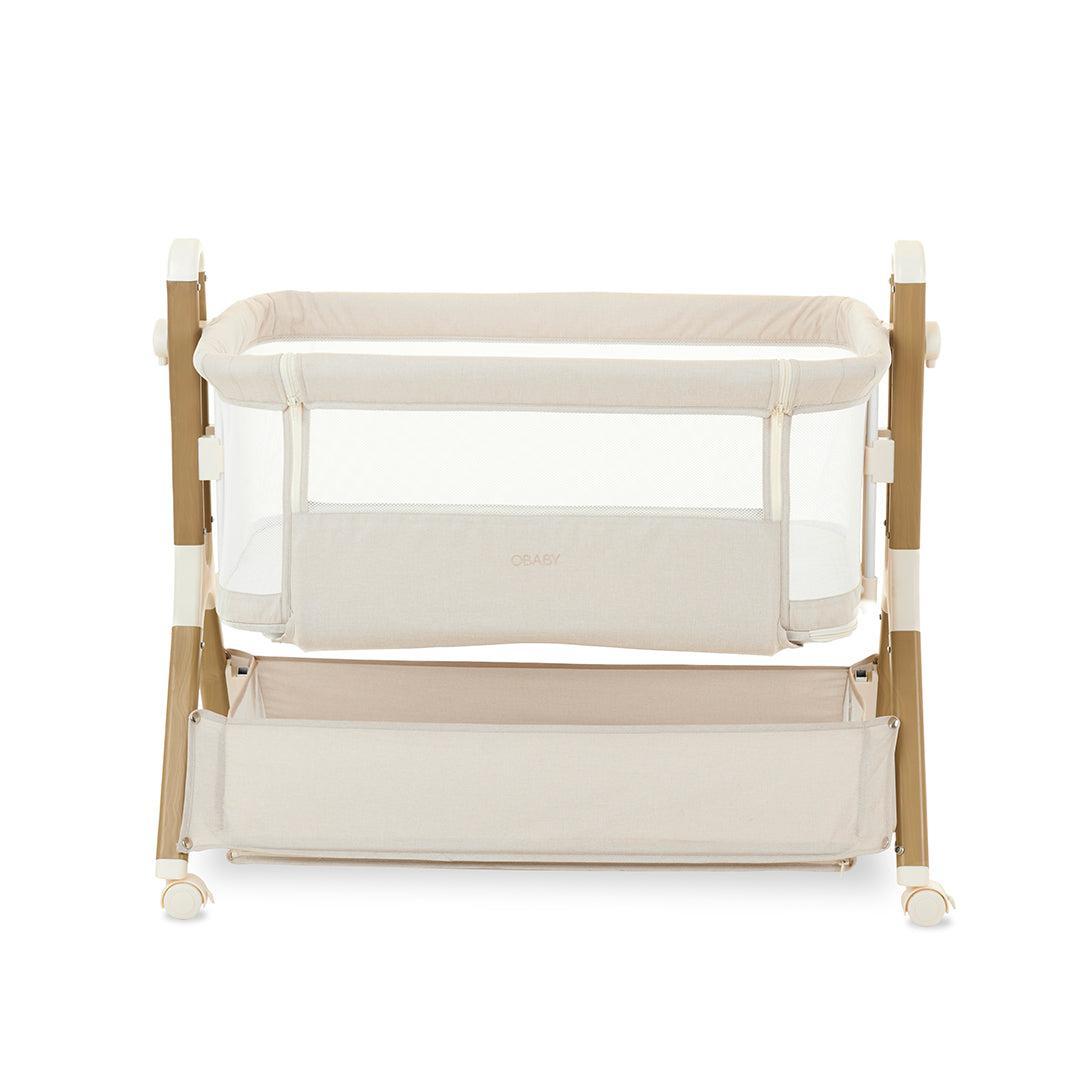Obaby Cloud Bedside Crib - Oatmeal-Bedside Cribs-Oatmeal-Crib | Natural Baby Shower