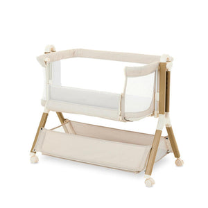 Obaby Cloud Bedside Crib - Oatmeal-Bedside Cribs-Oatmeal-Crib | Natural Baby Shower