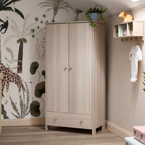 Obaby Nika Double Wardrobe - Aspen-Wardrobes-Aspen-One Size | Natural Baby Shower
