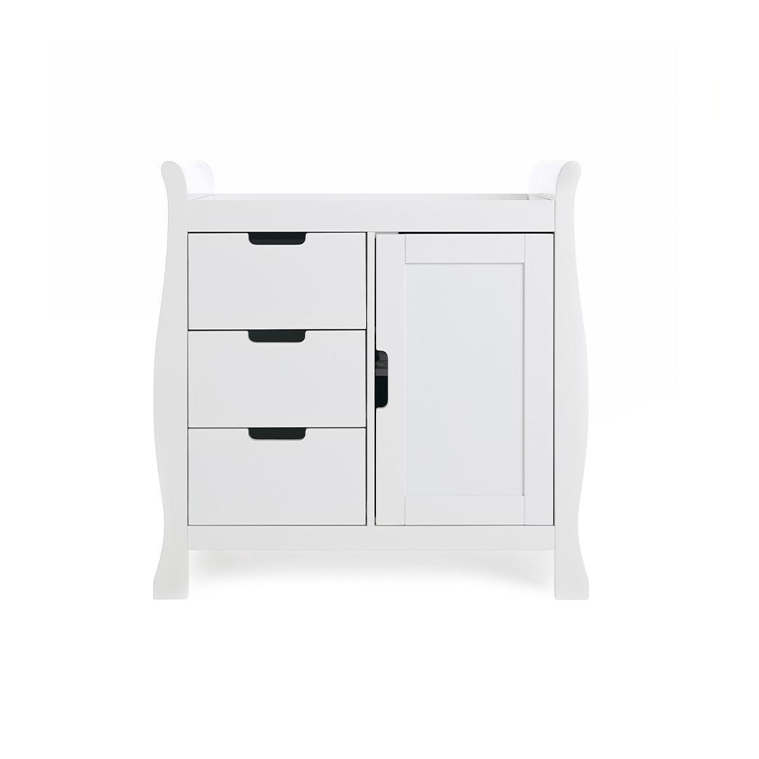 Obaby Stamford Luxe 4 Piece Room Set - White-Nursery Sets- | Natural Baby Shower