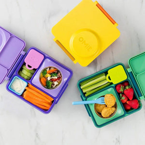 OmieBox Bento Kutusu İç Bölme Kapları 2li Kırmızı ve Sarı