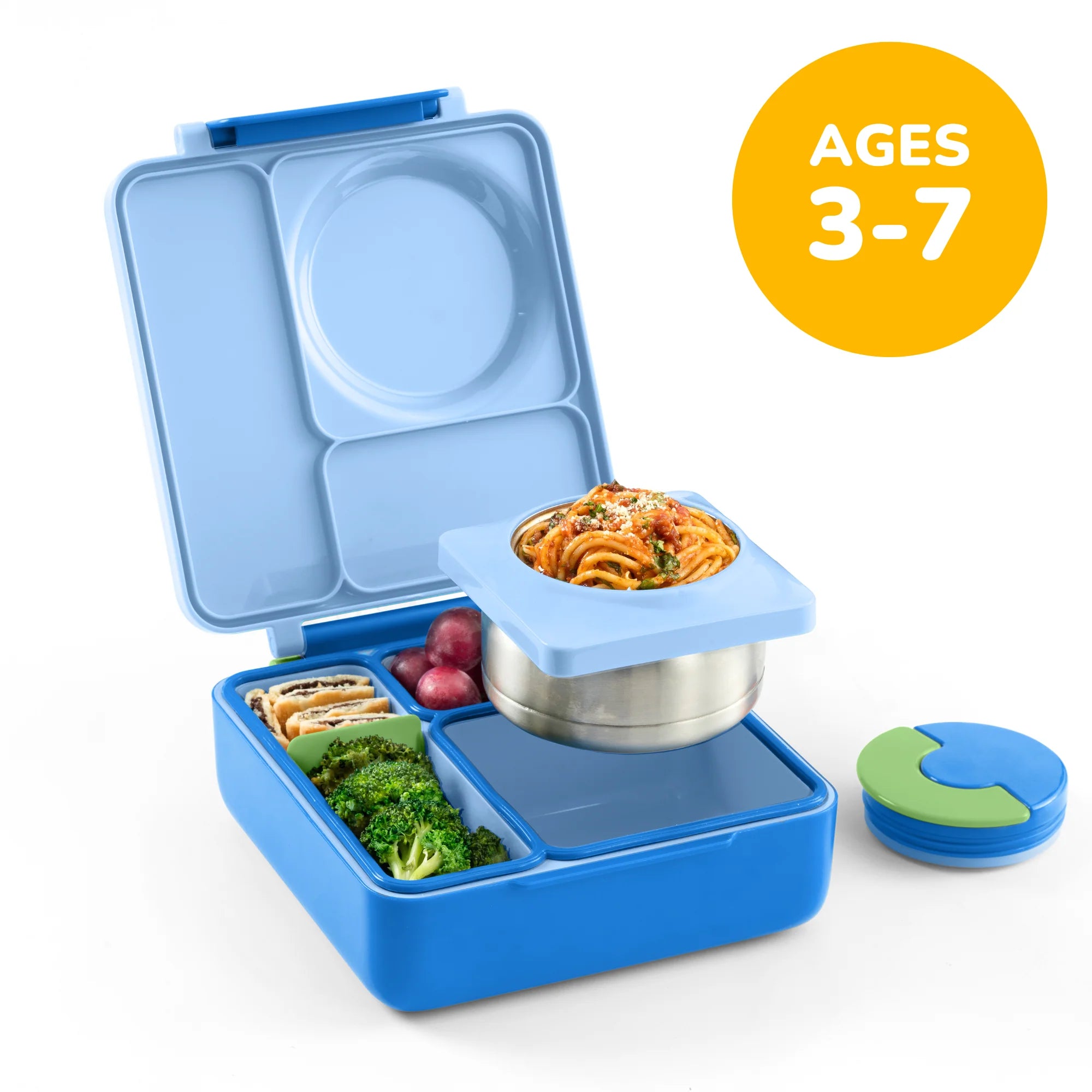 Omiebox - Isı Yalıtımlı Deniz Mavisi Bento Yemek Kutusu