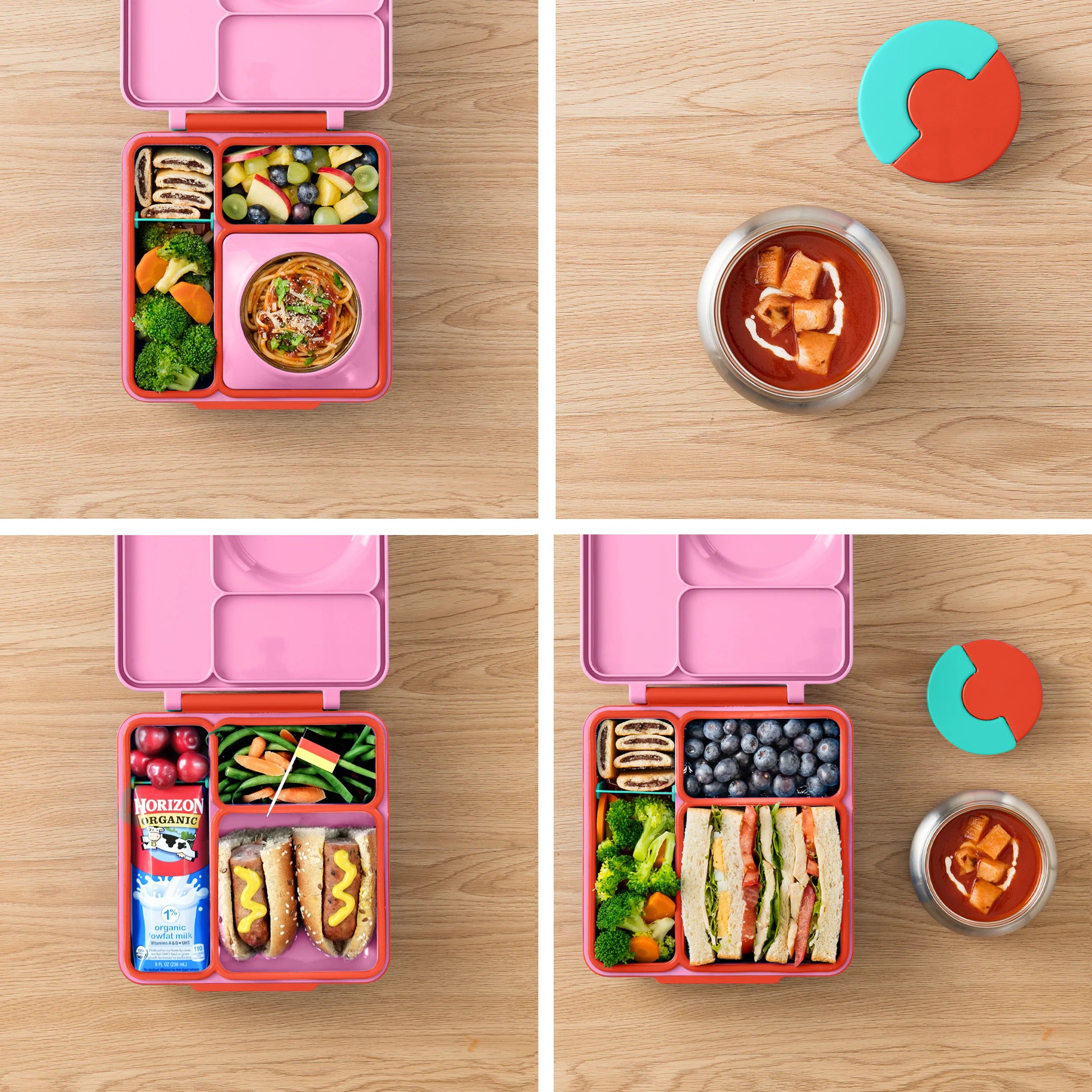 OmieBox - Isı Yalıtımlı Pembe Bento Yemek Kutusu
