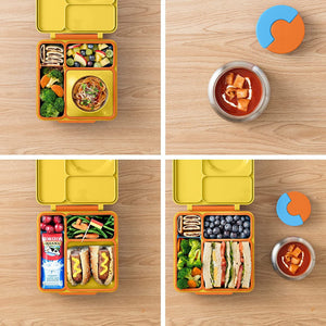 OmieBox Isı Yalıtımlı Sarı Bento Yemek Kutusu