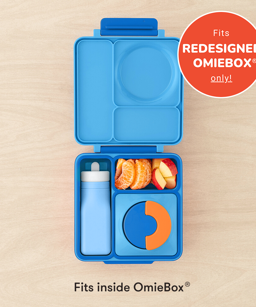 Omiebox - زجاجة OmieBottle من السيليكون خالية من BPA لون أزرق