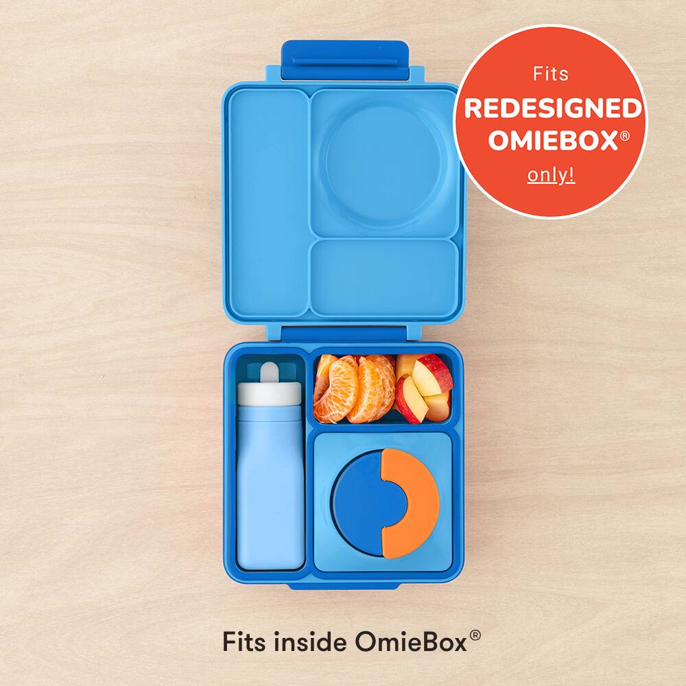 Omiebox - زجاجة OmieBottle من السيليكون خالية من BPA لون أزرق