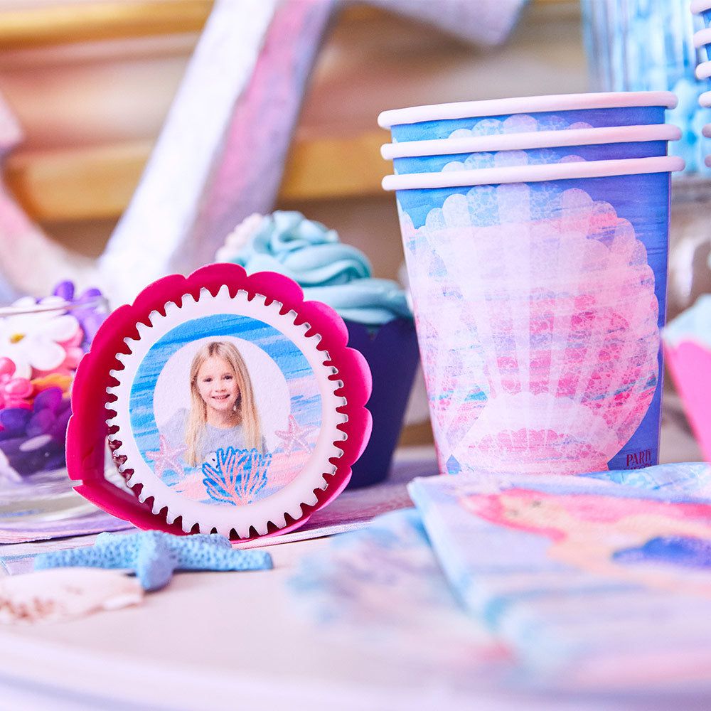 Party Pieces - Deniz Kızı 8li Parti Karton Bardakları