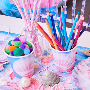 Party Pieces - Deniz Kızı 8li Parti Karton Bardakları