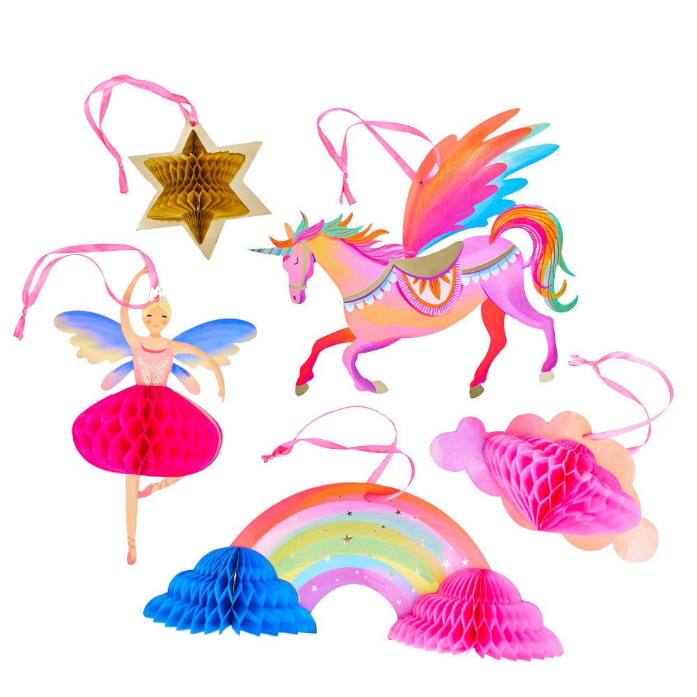 Party Pieces - Unicorn 5li Parti Asma Süsleri