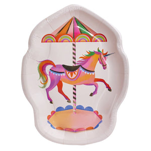 Party Pieces - Unicorn 8'li Parti Karton Tabağı