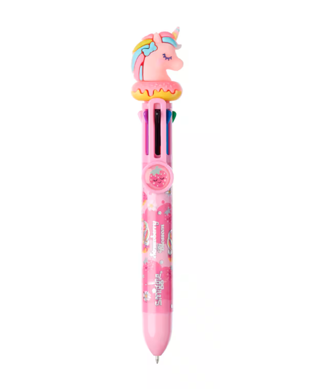 Smiggle - Uverse 8 Renkli Gökkuşağı Tükenmez Kalemi-Dinossi