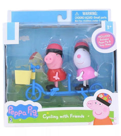 Peppa Pig - Arkadaşıyla Bisiklet Gezisinde Figür Oyuncak Seti