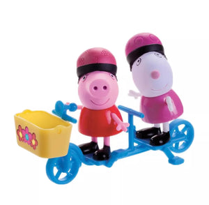 Peppa Pig - Arkadaşıyla Bisiklet Gezisinde Figür Oyuncak Seti