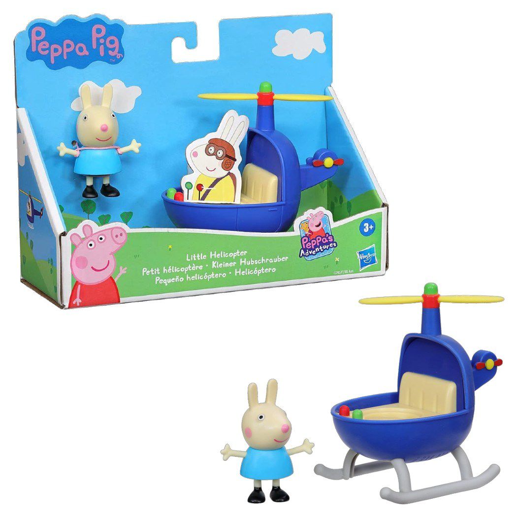 Peppa Pig - Tekli Figür ve Araç Minik Helikopter Oyuncak Seti