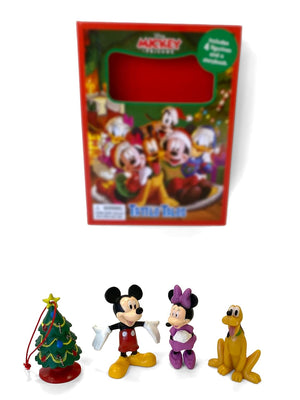 Phidal - Mickey ve Arkadaşları Noel Eğlencesi Figür Oyuncaklı İngilizce Aktivite ve Hikaye Kitabı