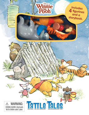 Phidal - Winnie the Pooh Tattle Tales Figür Oyuncaklı İngilizce Aktivite ve Hikaye Kitabı