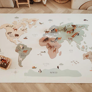 Play & Go Tiloo Puzzle Play Mat - World Map-Play Mats-World Map- | Natural Baby Shower