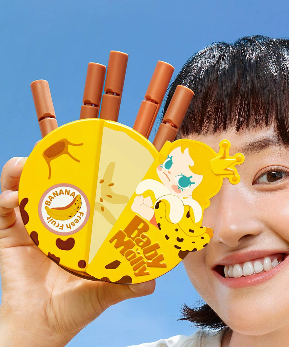 بوب مارت - مجموعة صندوق تخزين مغناطيسي مغلق أصلي من سلسلة نكهات بيبي مولي بالفواكه