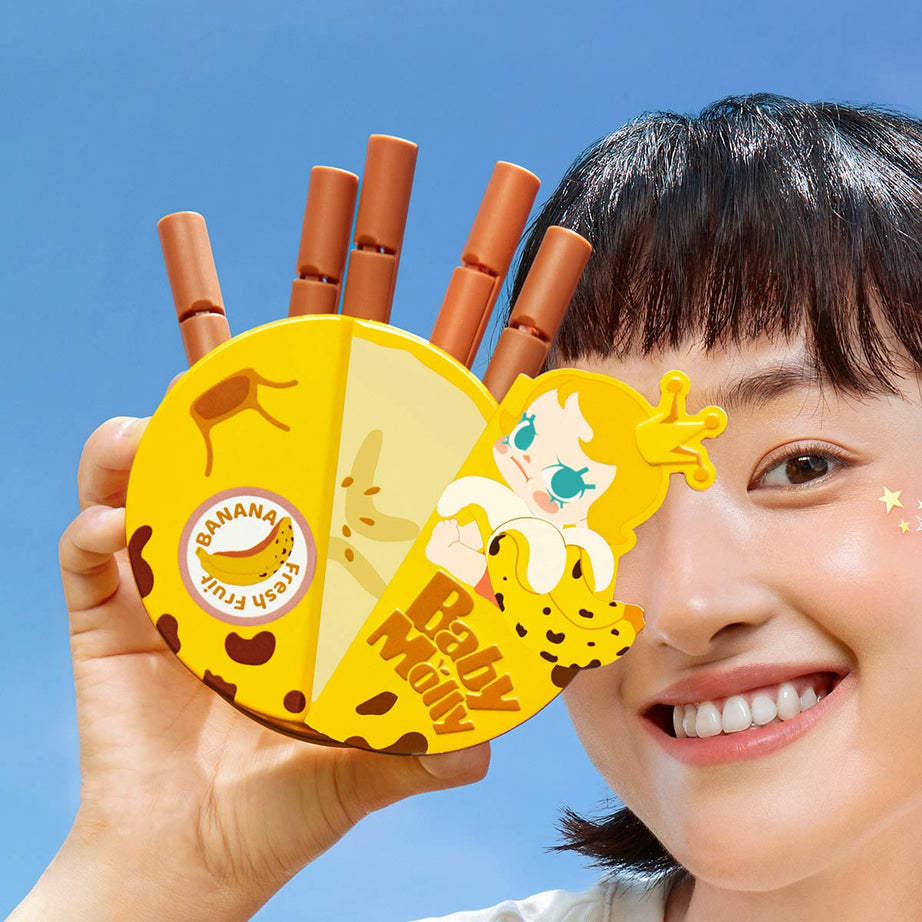 بوب مارت - مجموعة صندوق تخزين مغناطيسي مغلق أصلي من سلسلة نكهات بيبي مولي بالفواكه