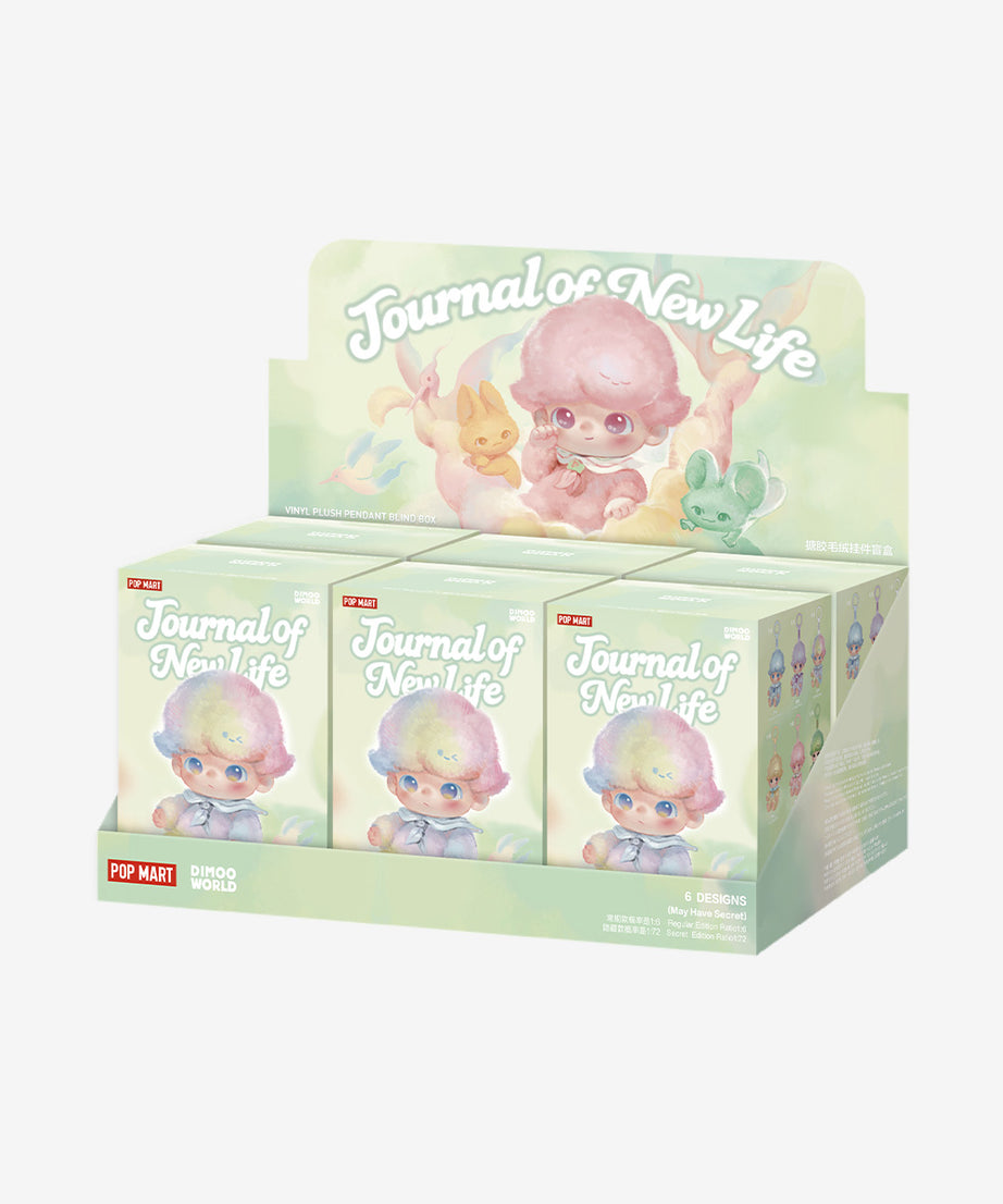 بوب مارت - ديمو الأصلي دفتر حياة جديدة سلسلة دمية فينيل محشوة مفاجأة عبوة عمياء