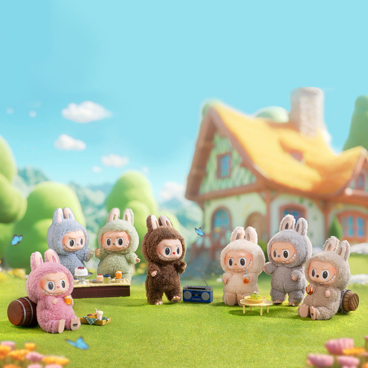 بوب مارت - لابوبو الأصلي الوحوش: دمية فينيل ماكرون مثيرة محشوة حزمة مفاجأة عمياء