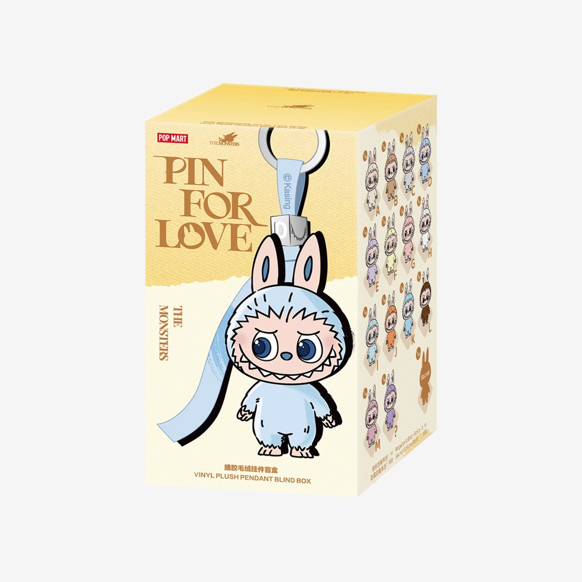 Pop Mart - Orijinal The Monsters Pin For Love Pelüş Anahtarlık A-M