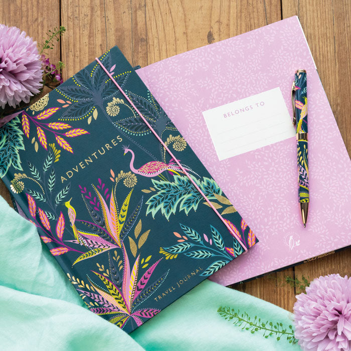 Portico Designs - Sara Miller: Botanik Cennet A5 Seyahat Günlüğü