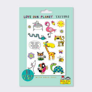 Rachel Ellen - Love Our Planet Çocuk Geçici Dövmeler