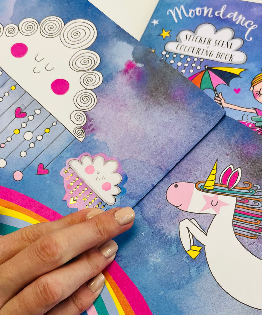 Rachel Ellen - كتاب تلوين ونشاط مشهد ملصقات Moondance