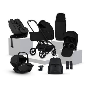 Silver Cross Breez Ultimate 360 Family Bundle-Travel Systems-Onyx- | Natural Baby Shower