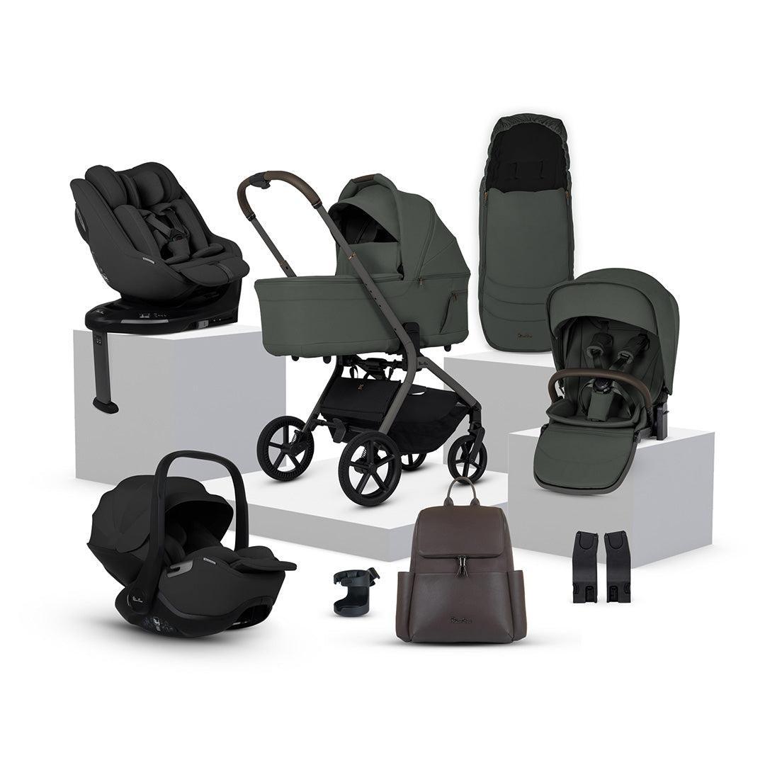 Silver Cross Breez Ultimate 360 Family Bundle-Travel Systems-Pewter- | Natural Baby Shower