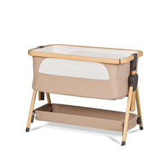 Silver Cross Lunar Bedside Crib - Oatmeal-Bedside Cribs-Oatmeal- | Natural Baby Shower