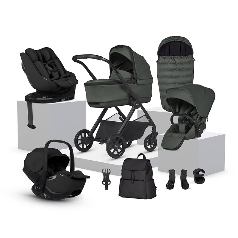 Silver Cross Reef 2 Ultimate Family 360 Bundle-Travel Systems-Pewter- | Natural Baby Shower