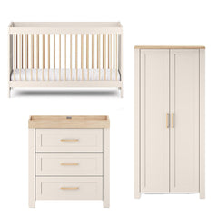 Silver Cross Seville 3 Piece Room Set - Cashmere Oak-Nursery Sets-Cashmere Oak-No Mattress | Natural Baby Shower
