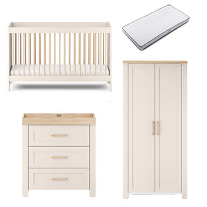 Silver Cross Seville 3 Piece Room Set - Cashmere Oak-Nursery Sets-Cashmere Oak-Premium Mattress | Natural Baby Shower