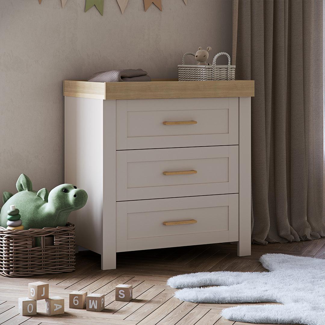 Silver Cross Seville Dresser - Cashmere Oak-Chests-Cashmere Oak- | Natural Baby Shower