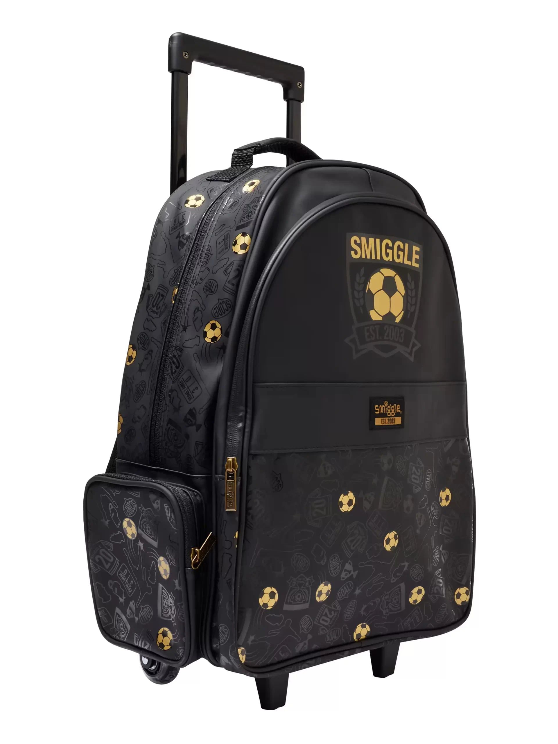 Smiggle – حقيبة بعجلات مضيئة مع مقبض بمناسبة عيد الميلاد العشرين