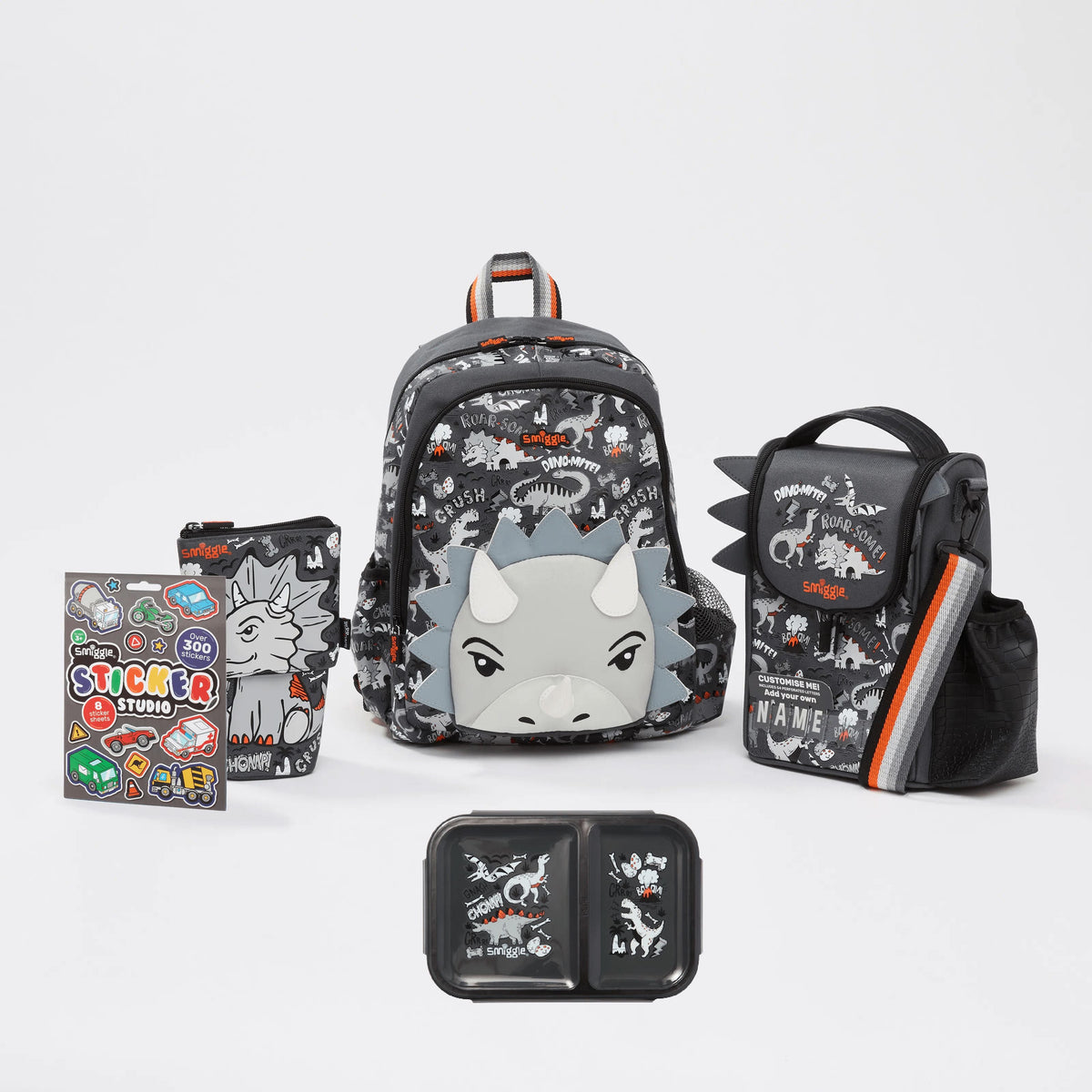 Smiggle - Animalia Junior 5'li Anaokulu ve Kreş Okul Çanta Seti