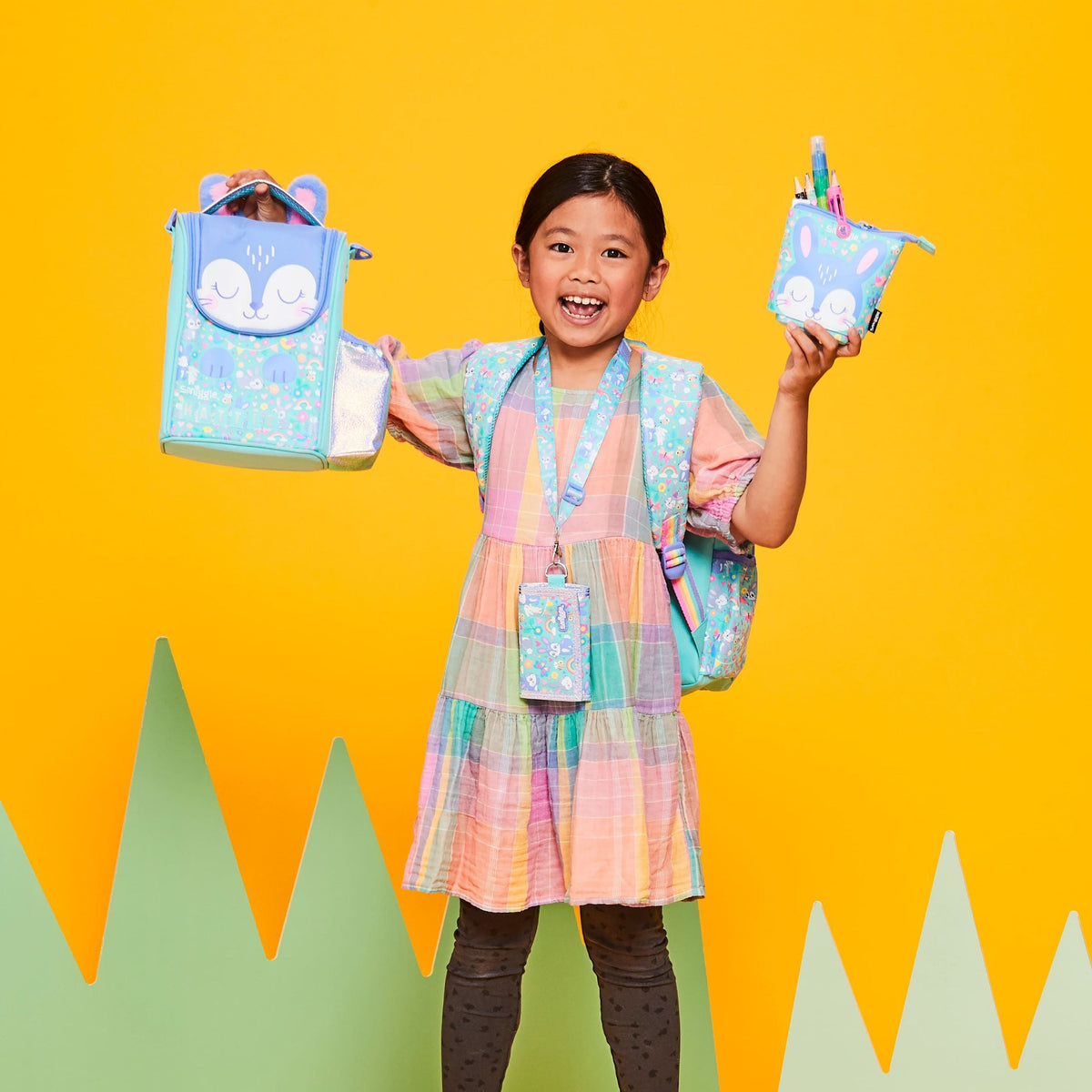 Smiggle - Animalia Junior Okul Çanta ve Tüm Seti